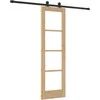 Slankios durys ORKDAL 61 x 198,5 cm Natūrali ir juoda