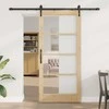 Slankios durys Natūrali ir juoda 93 x 202 cm