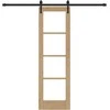 Slankios durys Natūrali ir juoda 61 x 198,5 cm