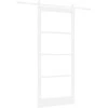 Slankios durys 93 x 211 cm Tvirtos pušies mediena ir stiklas