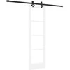Slankios durys ORKDAL 61 x 198,5 cm Balta ir juoda