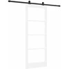 Slankios durys ORKDAL Balta ir juoda 83 x 211 cm