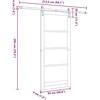 Slankios durys ORKDAL Natūrali 93 x 211 cm
