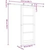 Slankios durys ORKDAL Balta 83 x 202 cm
