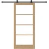 Slankios durys ORKDAL 93 x 202 cm Natūrali ir juoda