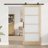 Slankios durys ORKDAL Natūrali ir juoda 93 x 202 cm