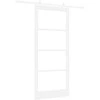 Slankios durys 93 x 211 cm Tvirtos pušies mediena ir stiklas