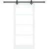 Slankios durys ORKDAL 93 x 202 cm Balta ir juoda