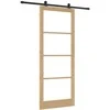 Slankios durys ORKDAL 93 x 232 cm Natūrali ir juoda
