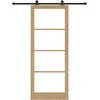 Slankios durys ORKDAL Natūrali ir juoda 93 x 232 cm