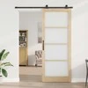 Slankios durys ORKDAL Natūrali ir juoda 93 x 232 cm