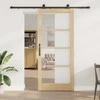 Slankios durys ORKDAL Natūrali ir juoda 93 x 211 cm