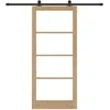 Slankios durys ORKDAL 93 x 211 cm Natūrali ir juoda