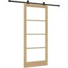 Slankios durys ORKDAL Natūrali ir juoda 93 x 211 cm