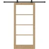 Slankios durys ORKDAL Natūrali ir juoda 93 x 202 cm