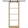 Slankios durys ORKDAL Natūrali ir juoda 93 x 232 cm