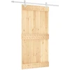 Slankios durys 100 x 210 cm Natūrali ir Balta