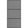 Slankios durys 102 x 205 cm Grūdintas stiklas ir aliuminis