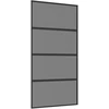 Slankios durys 102.5 x 205 cm Grūdintas stiklas ir aliuminis