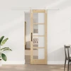 Slankios durys 61 x 198,5 cm Tvirtos pušies mediena ir stiklas