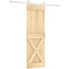 Slankios durys 70 x 210 cm Natūrali ir Balta