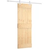 Slankios durys 70 x 210 cm Natūrali ir Balta