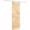 Slankios durys 70 x 210 cm Natūrali ir Balta