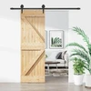 Slankios durys 70 x 210 cm Natūrali ir juoda
