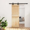 Slankios durys 70 x 210 cm Natūrali ir juoda