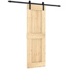 Slankios durys 70 x 210 cm Natūrali ir juoda
