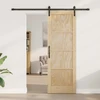 Slankios durys 73,5 x 211 cm Pušies medienos masyvas