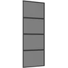 Slankios durys 76 x 205 cm Grūdintas stiklas ir aliuminis