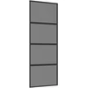 Slankios durys 76 x 205 cm Grūdintas stiklas ir aliuminis