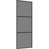 Slankios durys 76 x 205 cm Grūdintas stiklas ir aliuminis