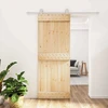 Slankios durys 80 x 210 cm Natūrali ir Balta