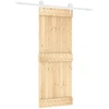 Slankios durys 80 x 210 cm Natūrali ir Balta