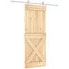 Slankios durys 80 x 210 cm Natūrali ir Balta