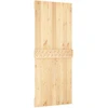 Slankios durys 85 x 210 cm Natūrali ir Balta