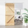 Slankios durys 85 x 210 cm Natūrali ir Balta