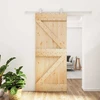 Slankios durys 85 x 210 cm Natūrali ir Balta