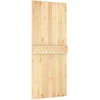 Slankios durys 85 x 210 cm Natūrali ir Balta