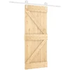 Slankios durys 85 x 210 cm Natūrali ir Balta