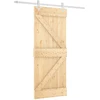 Slankios durys 85 x 210 cm Natūrali ir Balta