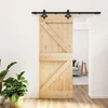 Slankios durys 85 x 210 cm Natūrali ir juoda