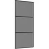 Slankios durys 90 x 205 cm Grūdintas stiklas ir aliuminis