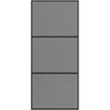 Slankios durys 90 x 205 cm Grūdintas stiklas ir aliuminis