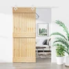 Slankios durys 90 x 210 cm Natūrali ir Balta