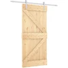 Slankios durys 90 x 210 cm Pušies medienos masyvas