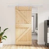 Slankios durys 90 x 210 cm Pušies medienos masyvas