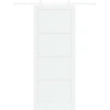 Slankios durys 93 x 232 cm Apdirbta mediena Balta